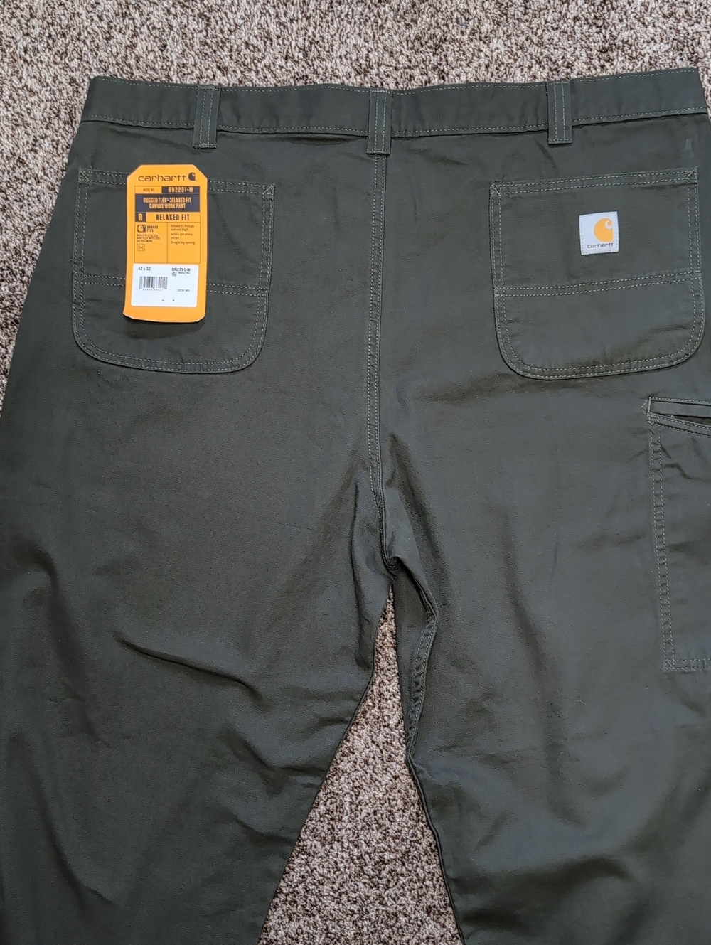 Carhartt Rugged Flex Relaxed Fit Canvas Work Pant Size 42x32 NEW